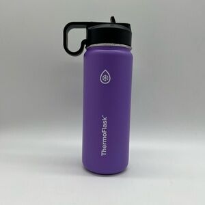 ThermoFlask Purple Insulated Bottle with Carry Handle 18 Ounces